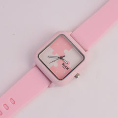 Kids Analogue Watch Light Pink