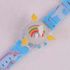 Spinner Watch For KIDS Cyan Rainbow
