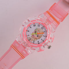 Kids Character Analogue Watch Pink F