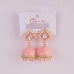 Women Traditional Earring Light Pink Color
