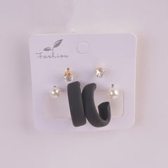 Women Earring Set Black