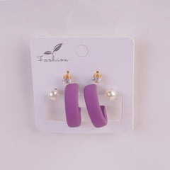 Women Earring Set Purple