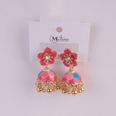 Women Traditional Earring Pink