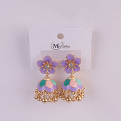 Women Traditional Earring Purple