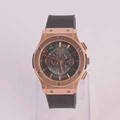 Black Strap Rosegold Dial 1352 Men's Wrist Watch