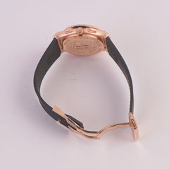 Black Strap Rosegold Dial 1352 Men's Wrist Watch