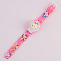 Kids Character Digital TIme Wrist Watch with Spinner HK