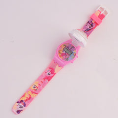 Kids Character Digital TIme Wrist Watch with Spinner