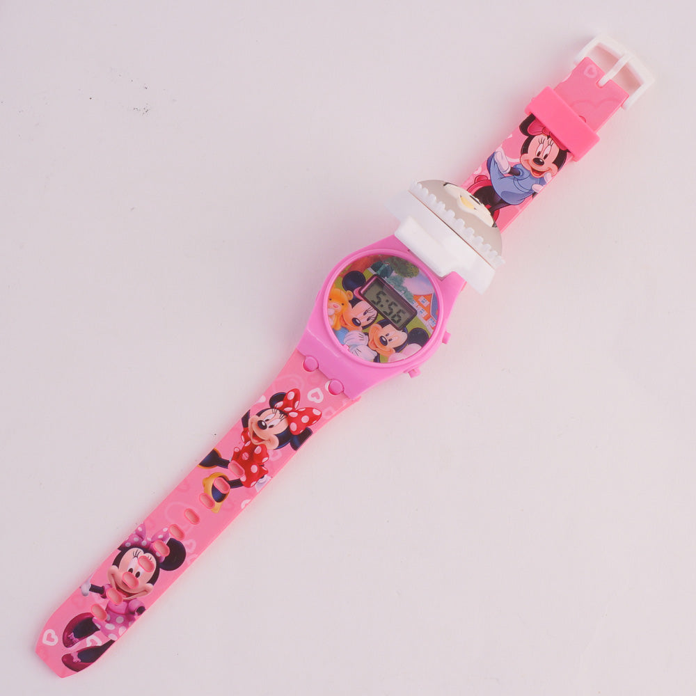Kids Character Digital TIme Wrist Watch with Spinner MM