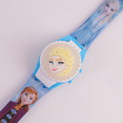 Kids Character Digital TIme Wrist Watch with Spinner F