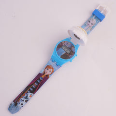 Kids Character Digital TIme Wrist Watch with Spinner F