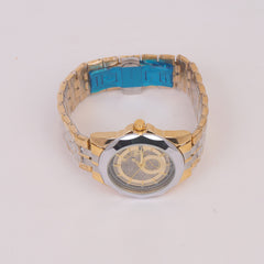 Two Tone Silver Chain Wrist Watch
