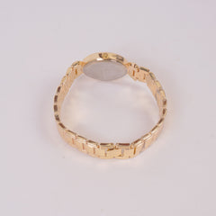 Women Chain Watch Golden with Black Dial