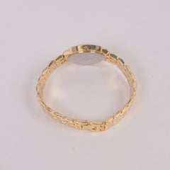 Women Chain Watch Golden with Black Dial