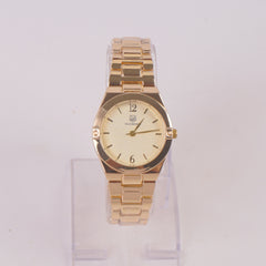 Women Chain Watch Golden with Golden Dial (