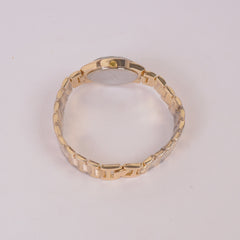 Women Chain Watch Golden with Black Dial