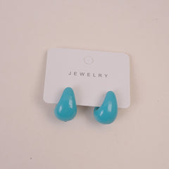 Casual Design Women Earring Cyan