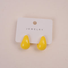 Casual Design Women Earring Yellow