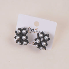 Trendy Woman's Earring Black