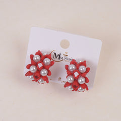 Trendy Woman's Earring Red
