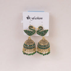 Woman's Traditional Earring Green