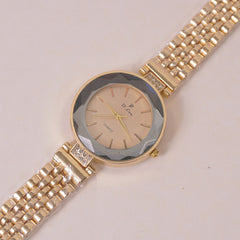 Woman Chain Wrist Watch Golden