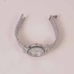 Woman Chain Wrist Watch Silver White