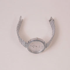 Woman Chain Wrist Watch Silver White