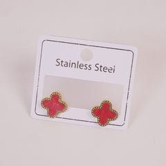 Branded Earring For Woman Red