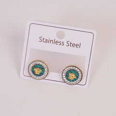 Branded Earring For Woman Green