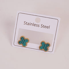 Branded Earring For Woman Green