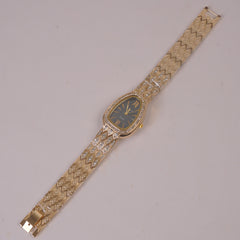 Woman Chain Watch Golden Black