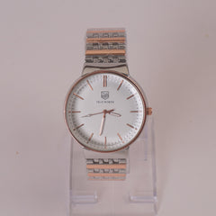 Two Tone Mens Chain Wrist Watch Rsoegold