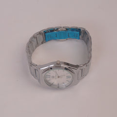 Mens Chain Wrist Watch Silver