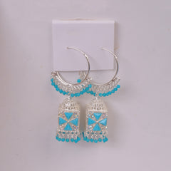 Woman's Traditional Earring Cyan