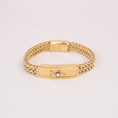 Mens Golden Chain Bracelet MB