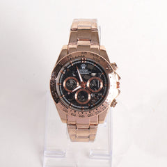 Mens Chain Wrist Watch Rosegold