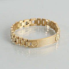 Mens Golden Chain Bracelet R