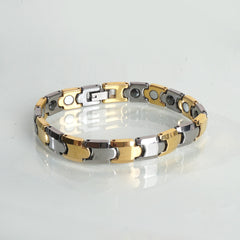 Mens & Womens Two Tone Silver & Golden Chain Fashion Bracelet