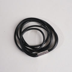 Mens Black Rubber Wire Bracelets