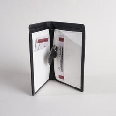 Branded Slim Black Leather Wallet