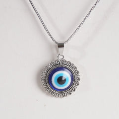 Mens & Womens Silver Chain Eye Locket