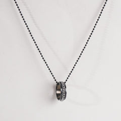 Mens & Womens Black Chain Locket