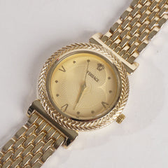 Womens Golden Chain Wrist Watch V
