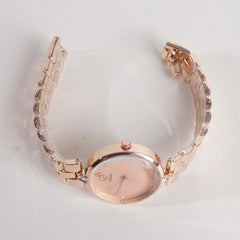 Womens Rosegold Chain Wrist Watch F