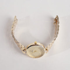 Womens Golden Chain Wrist Watch F