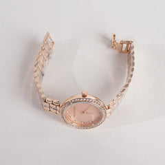 Womens Rosegold Chain Wrist Watch MK