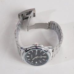 Silver Black Dial TBS-C Chain Watch