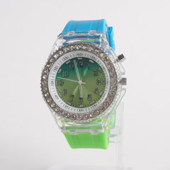 Girls Multicolour Rubber Straps Wrist Watch