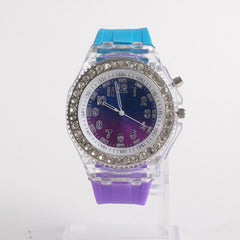 Girls Multicolour Rubber Straps Wrist Watch
